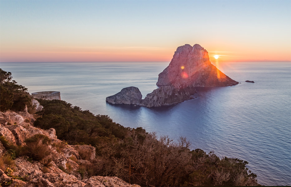 VIEWS OF ES VEDRA FROM IBIZA